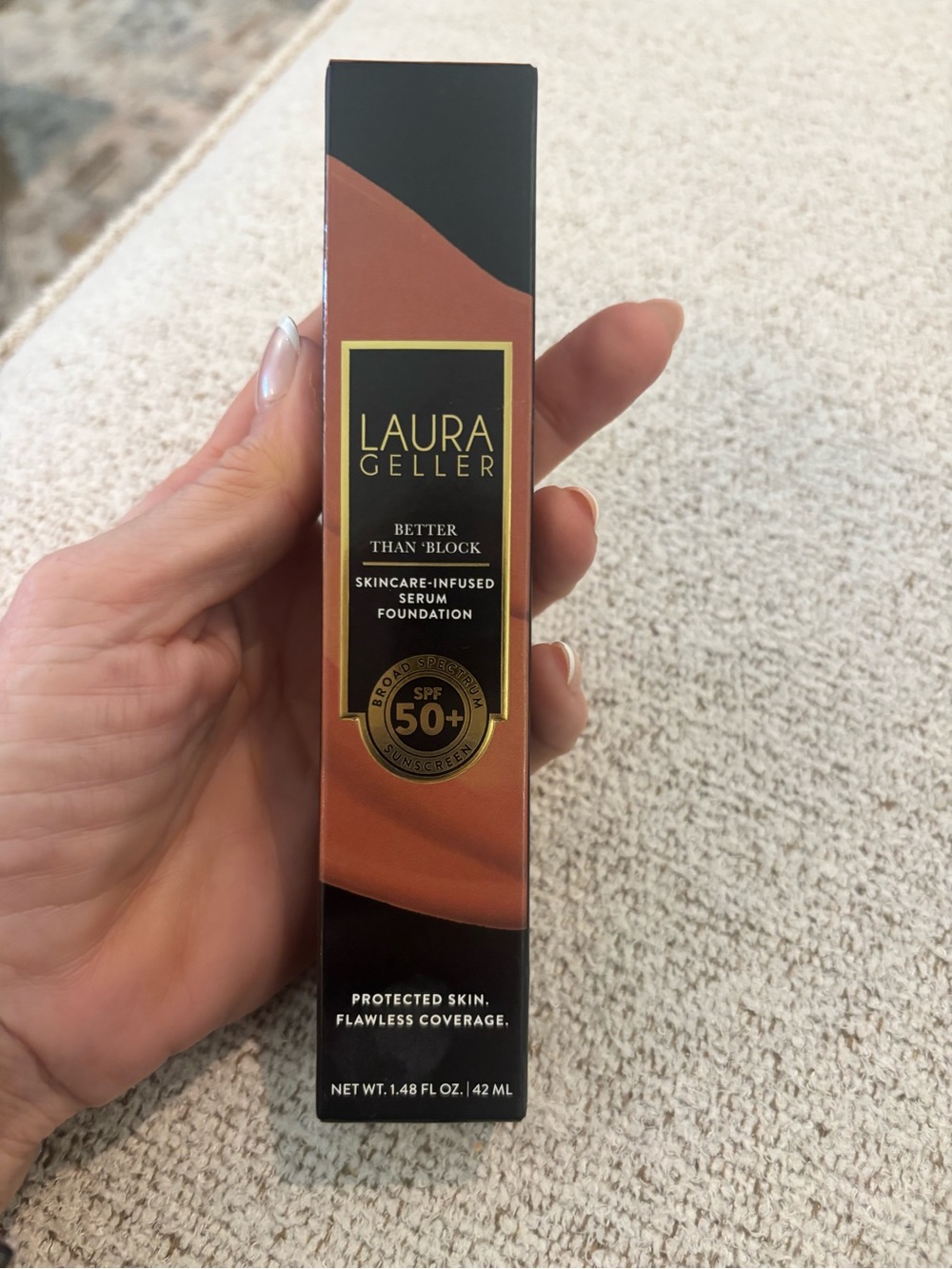 Laura Geller Better Than 'Block Serum Foundation SPF 50+ 1.48 fl oz Sand New